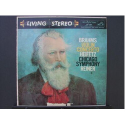 Johannes Brahms / Jascha Heifetz / Chicago Symphony Orchestra / Fritz Reiner Violin Concerto Vinyl LP USED