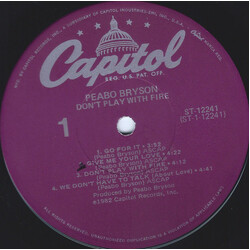 Peabo Bryson Don't Play With Fire Vinyl LP USED