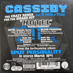 Cassidy (3) Hotel (Vacation Remix) USED VINYL 12INCH 33 S RPM