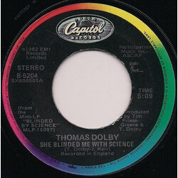 Thomas Dolby She Blinded Me With Science / Flying North USED VINYL 7INCH 45 RPM SINGLE STEREO