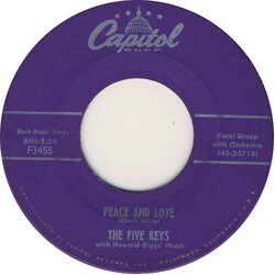 The Five Keys / Howard Biggs And His Music Peace and Love / My Pigeon's Gone USED VINYL 7INCH 45 RPM MONO