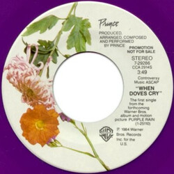 Prince When Doves Cry USED VINYL 7INCH 45 RPM SINGLE PROMO STEREO