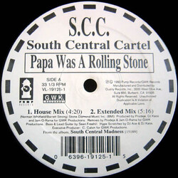 South Central Cartel Papa Was A Rolling Stone USED VINYL 12INCH