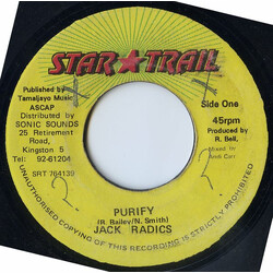 Jack Radics Purify USED VINYL 7INCH 45 RPM