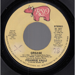 Frankie Valli Grease USED VINYL 7INCH 45 RPM SINGLE STYRENE