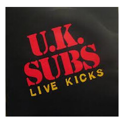 UK Subs Live Kicks USED VINYL 12INCH MINI-ALBUM 45 RPM