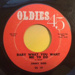 Jimmy Reed Baby What You Want Me To Do  / Caress Me Baby USED VINYL 7INCH 45 RPM SINGLE REISSUE