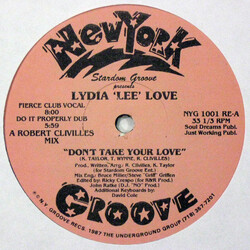 Stardom Groove / Lydia Lee Love Don't Take Your Love USED VINYL 12INCH 33 S RPM SINGLE REPRESS STEREO