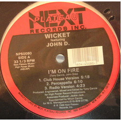 Wickett Rich / John D I'm On Fire USED VINYL 12INCH 33 S RPM