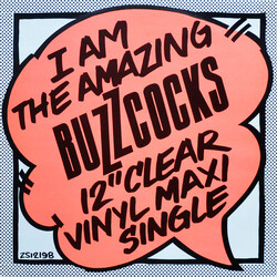 Buzzcocks I Am The Amazing Buzzcocks 12" Clear Vinyl Maxi Single USED VINYL 12INCH 45 RPM MAXI-SINGLE