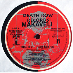 Makaveli Toss It Up USED VINYL 12INCH 33 S RPM SINGLE PROMO