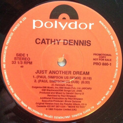 Cathy Dennis Just Another Dream USED VINYL 12INCH 33 S RPM PROMO