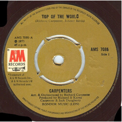 Carpenters Top Of The World USED VINYL 7INCH 45 RPM SINGLE