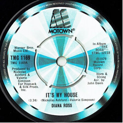 Diana Ross It's My House USED VINYL 7INCH 45 RPM SINGLE