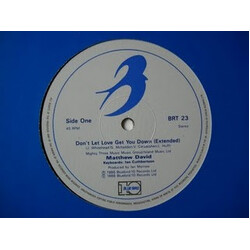 Matthew David Don't Let Love Get You Down USED VINYL 12INCH 45 RPM STEREO