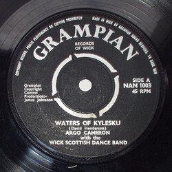 Argo Cameron / Wick Scottish Dance Band Waters Of Kylesku / Here's To The Gordons USED VINYL 7INCH 45 RPM