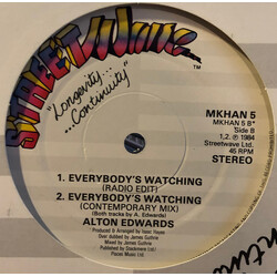 Alton Edwards Everybody's Watching USED VINYL 12INCH 45 RPM