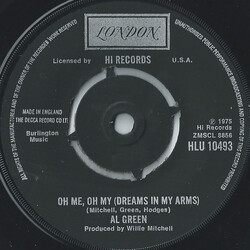 Al Green Oh Me Oh My (Dreams In My Arms) / Strong As Death (Sweet As Love) USED VINYL 7INCH 45 RPM