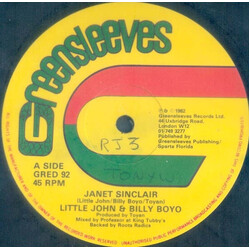 Little John / Billy Boyo / The Roots Radics Janet Sinclair USED VINYL 12INCH 45 RPM