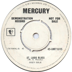Cozy Cole St. Louis Blues / Father Cooperates Vinyl 7" USED