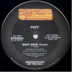Puff (6) Body Rock USED VINYL 12INCH 33 S RPM PROMO