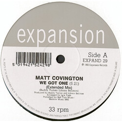 Matt Covington We Got One USED VINYL 12INCH 33 S RPM REISSUE