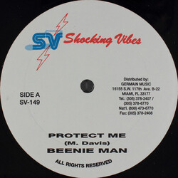 Beenie Man Protect Me USED VINYL 12INCH 45 RPM