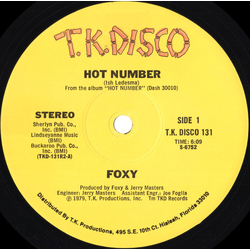 Foxy Hot Number Vinyl 12" USED