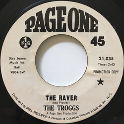 The Troggs The Raver USED VINYL 7INCH 45 RPM SINGLE PROMO