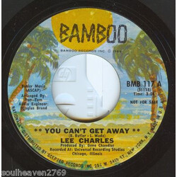 Lee Charles You Can't Get Away / Girl You Turned Your Back On My Love USED VINYL 7INCH PROMO