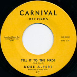 Dore Alpert Tell It To The Birds USED VINYL 7INCH 45 RPM SINGLE MONO