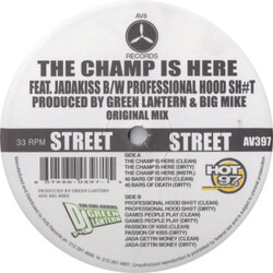 DJ Green Lantern / Big Mike (6) / Jadakiss The Champ Is Here USED VINYL 12INCH 33 S RPM