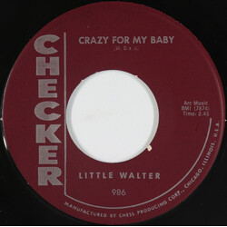 Little Walter Crazy For My Baby / Crazy Legs USED VINYL 7INCH 45 RPM SINGLE