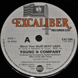Young & Company (Strut Your Stuff) Sexy Lady USED VINYL 7INCH