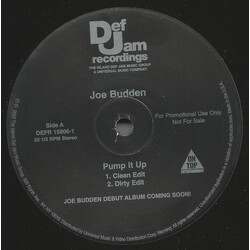 Joe Budden Pump It Up USED VINYL 12INCH 33 S RPM PROMO STEREO