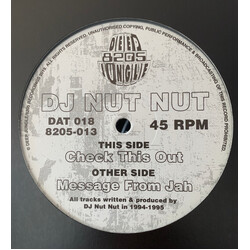 DJ Nut Nut Message From Jah / Check This Out USED VINYL 12INCH 45 RPM