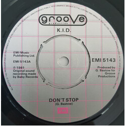 K.I.D. Don't Stop USED VINYL 7INCH SINGLE 45 RPM