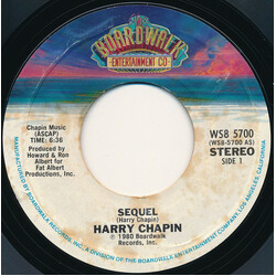 Harry Chapin Sequel USED VINYL 7INCH 45 RPM STYRENE STEREO