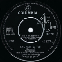 The Yardbirds Evil Hearted You USED VINYL 7INCH 45 RPM SINGLE