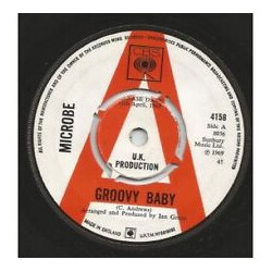 Microbe (4) / The Microbop Ensemble Groovy Baby USED VINYL 7INCH 45 RPM PROMO