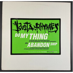 Busta Rhymes Do My Thing / Abandon Ship Vinyl 12" USED