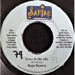 Buju Banton Love In The City USED VINYL 7INCH 45 RPM