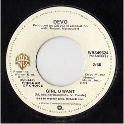 Devo Girl U Want USED VINYL 7INCH 45 RPM SINGLE