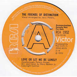 The Friends Of Distinction Love Or Let Me Be Lonely USED VINYL 7INCH 45 RPM SINGLE PROMO