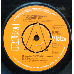 Dr. Buzzard's Original Savannah Band Whispering / Cherchez La Femme / Se Si Bon / Sunshower USED VINYL 7INCH 45 RPM PROMO