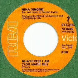 Nina Simone Whatever I Am You Made Me USED VINYL 7INCH SINGLE 45 RPM