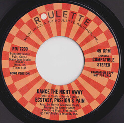 Ecstasy, Passion & Pain Dance The Night Away USED VINYL 7INCH 45 RPM SINGLE PROMO STYRENE STEREO