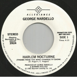 George Nardello Harlem Nocturne USED VINYL 7INCH 45 RPM PROMO