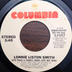 Lonnie Liston Smith Give Peace A Chance (Make Love Not War) USED VINYL 7INCH 45 RPM PROMO