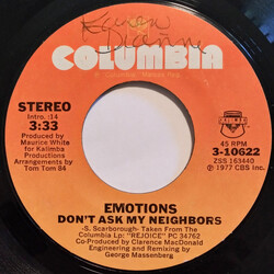 The Emotions Don't Ask My Neighbors USED VINYL 7INCH 45 RPM STYRENE STEREO